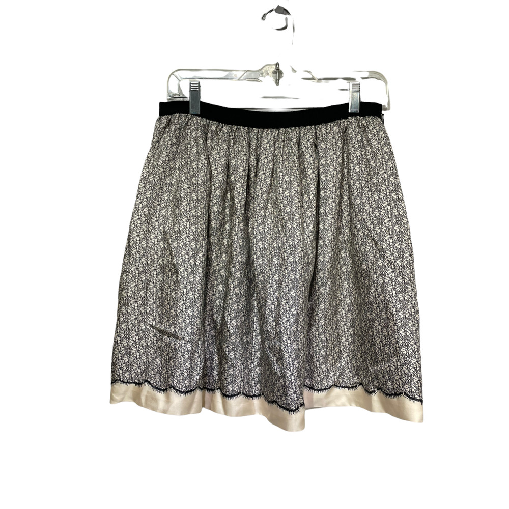 miss wu silk geometric squiggle skirt womens Size 10 - Picture 4 of 4